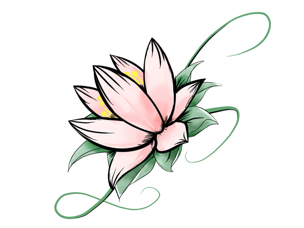 Lotus Flowers Drawing at GetDrawings | Free download