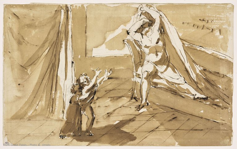 768x483 Scene Of Despair Louvre Museum Paris