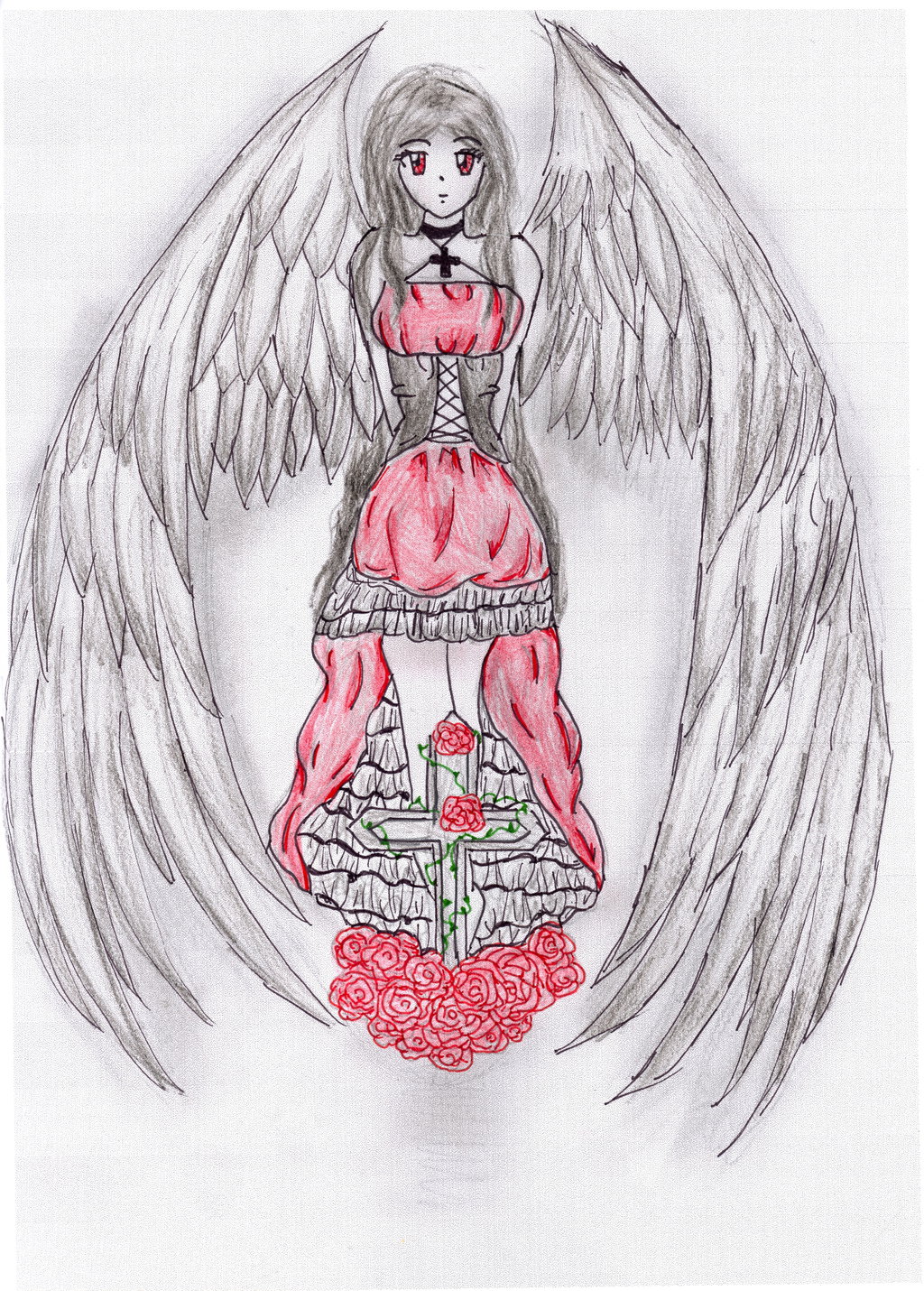 1024x1430 Dark Angel Manga Coloured By Love Drawing Manga