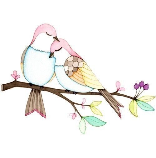 500x504 Etsy Love Joojoo Watercolor Illustration, Watercolor And Bird