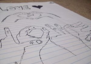 300x210 Cute Love Sketches Simple Love Couple Simple Drawing Cute Love