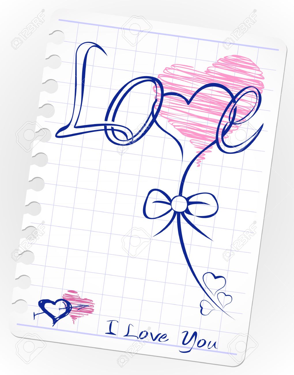 1020x1300 Love Drawing Doodles Card. Hand Drawn Hearts, Love, Kiss, Lipstick