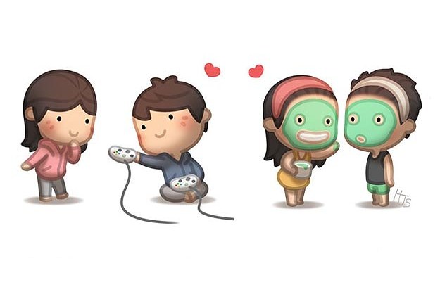 625x415 A Husband Took To Drawing Little Moments Of Love With His Wife