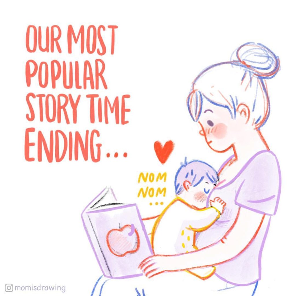 1024x1024 Mom Is Drawing Breastfeeding Illustrations Popsugar Moms Photo 11