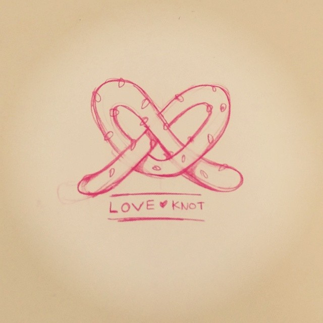 640x640 Playing Around With Logo Ideas. Love Knot Pretzel.