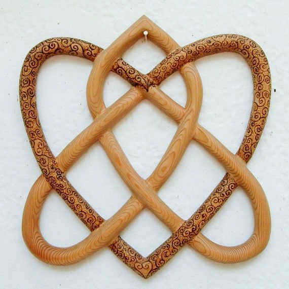 570x570 Wood Burned Irish Love Knot Traditional Celtic By Signsofspirit