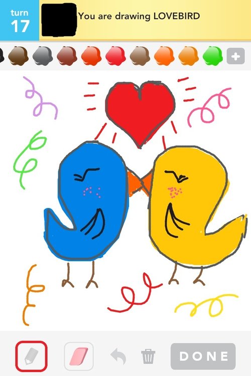 500x750 Lovebird Drawings