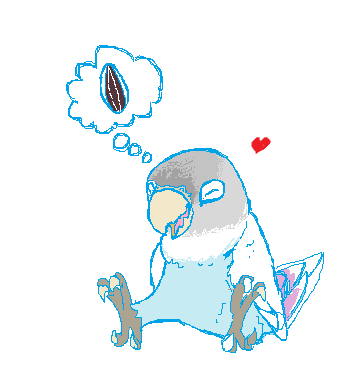 364x391 Quick Lovebird Sketch )