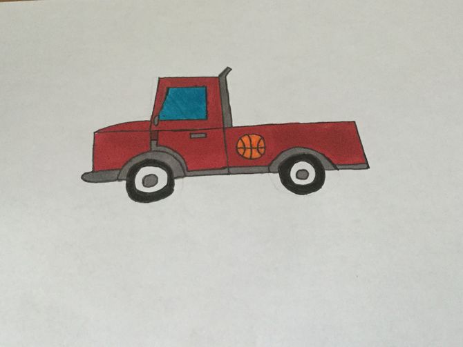 670x503 2 Easy Ways To Draw A Truck (With Pictures)