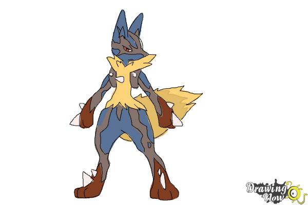 600x400 How To Draw Mega Lucario