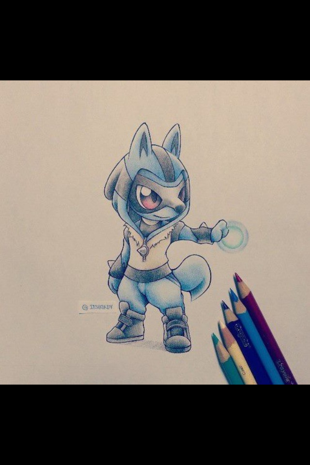 640x960 Lucario Drawing So Cute Cute Pokemon Drawings