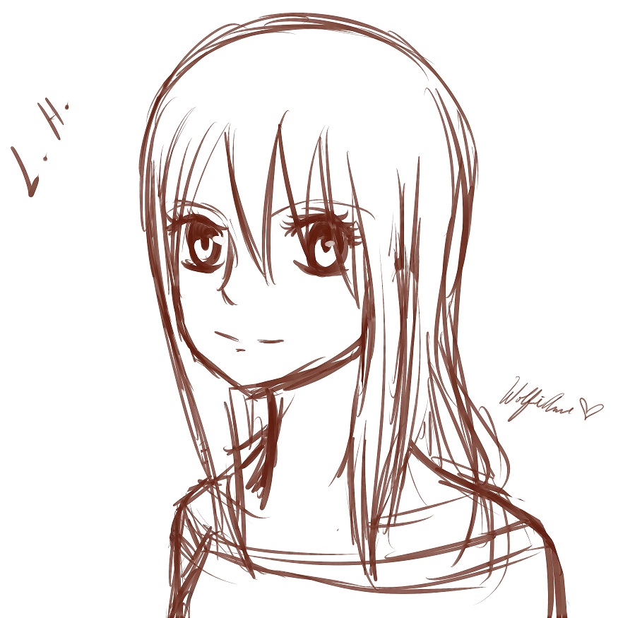 875x875 Lucy Heartfilia Sketch By Wolfieanne