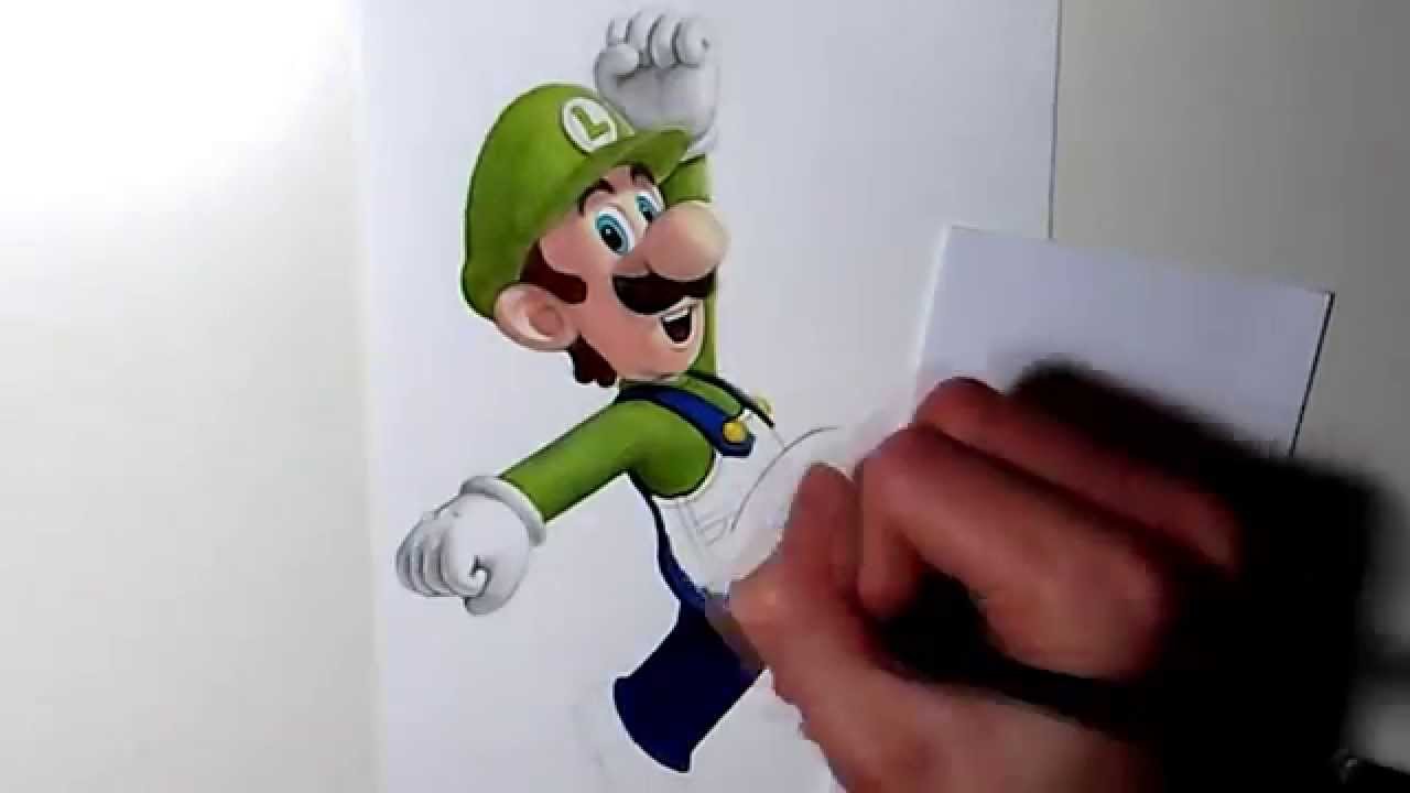 1280x720 Drawing Luigi!