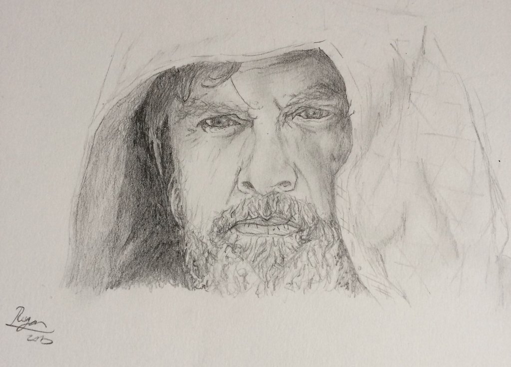 1023x735 Star Wars The Last Jedi, Luke Skywalker Drawing By