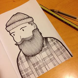 320x320 Lumberjack Drawing