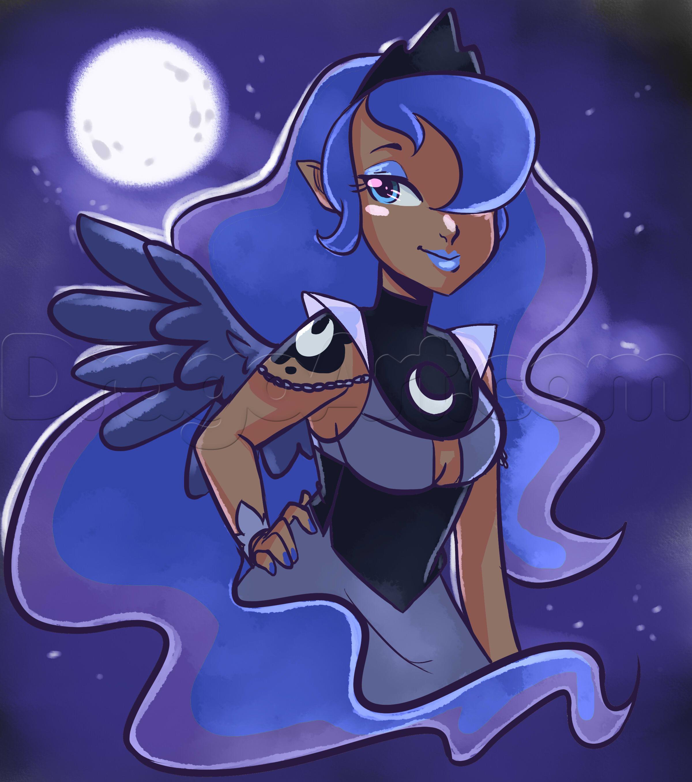 2400x2713 Learn How To Draw Human Princess Luna, My Little Pony, Characters