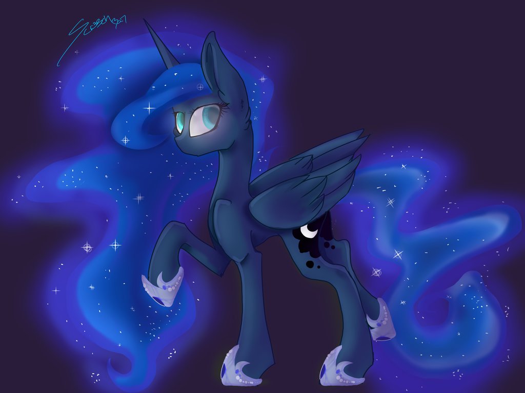 1024x768 Princess Luna Drawing 2015 By Scr33chba7
