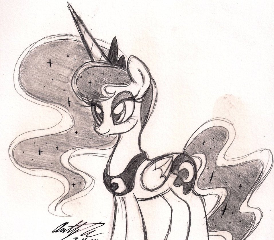 956x836 Princess Luna Drawing By Newyorkx3