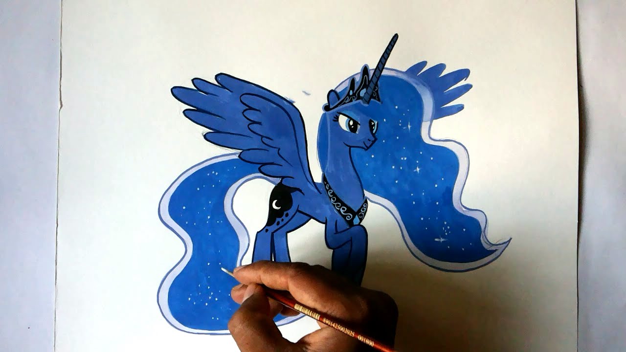 1280x720 How To Draw My Little Pony Princess Luna Alicorn Pony