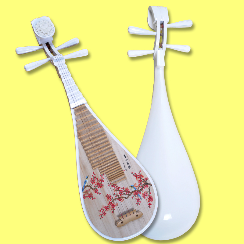 800x800 New Lute Pipa Musical Instrument Hardwood White Colored Drawing