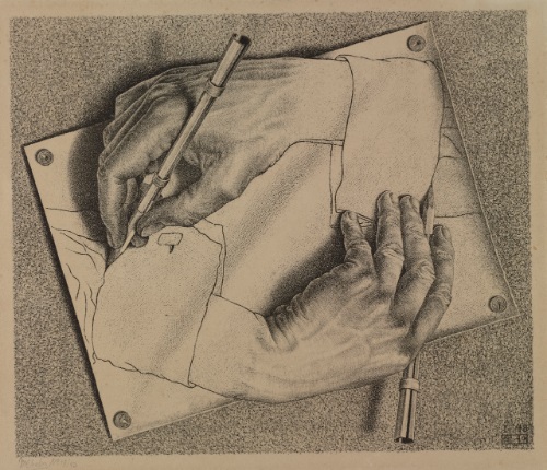 500x430 Drawing Hands By M.c. Escher On Artnet