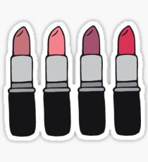 210x230 Mac Lipstick Drawing Stickers Redbubble