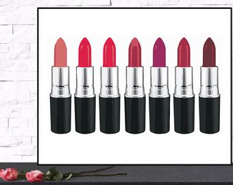 340x270 Mac Lipstick Print Etsy
