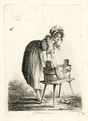 304x414 Old Time Washing Machines Drawing