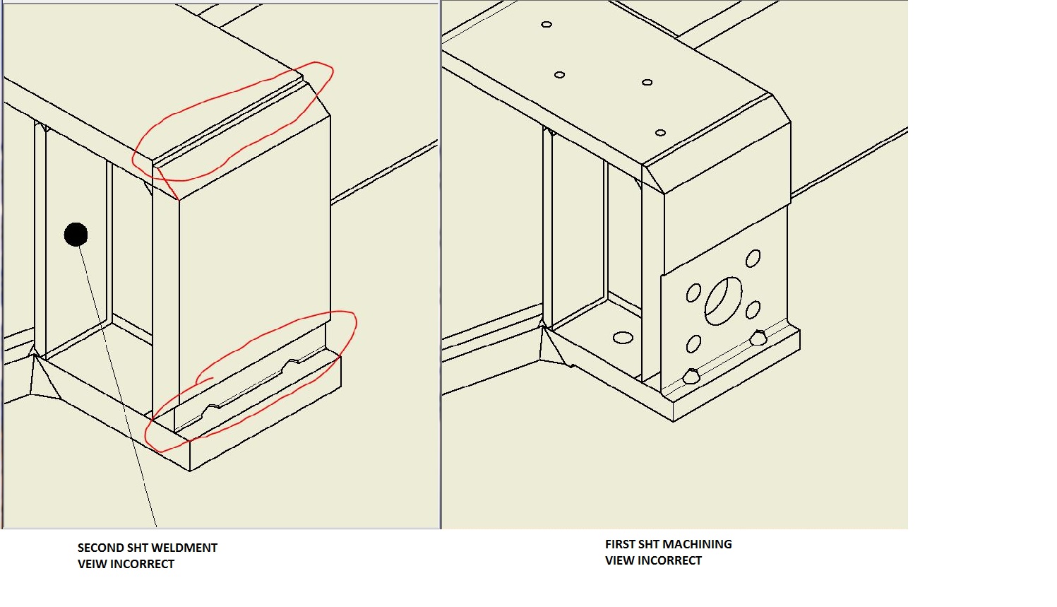 1497x859 Idw Weldment And Machining Not Displaying Properly
