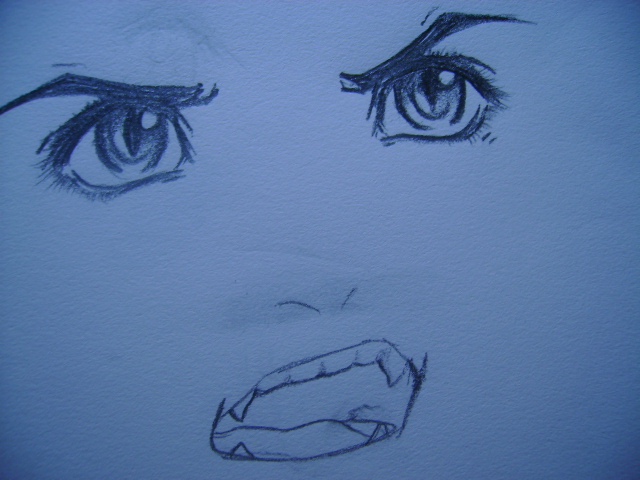 640x480 Mad Sketch Of Inuyasha's Face By Tsukiko88