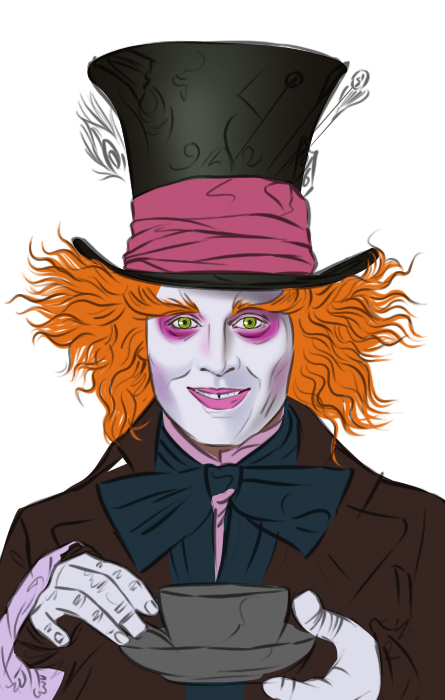 Mad Hatter Cartoon Drawing at GetDrawings | Free download