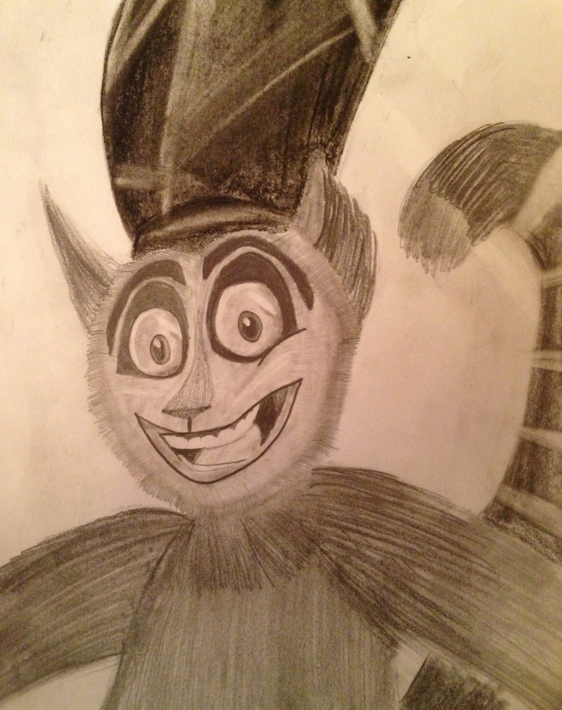 795x1004 King Julien Madagascar Drawing By Markusihl