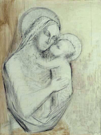 398x532 Madonna And Child By Barbara Hepworth