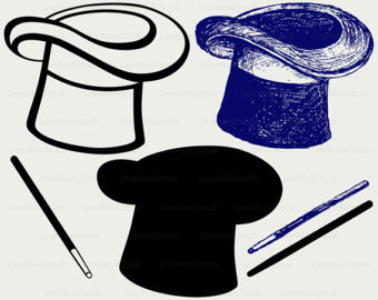 340x270 Magic Hat Clipart Etsy