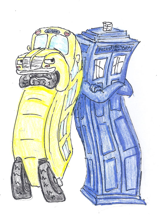 548x734 Magic School Bus And Tardis By Nebulan