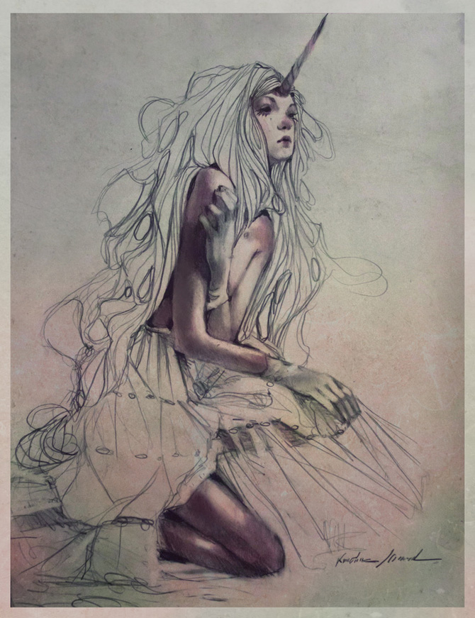 670x871 Magical Drawings And Paintings By Kristin Baugh Shiraef Drawings