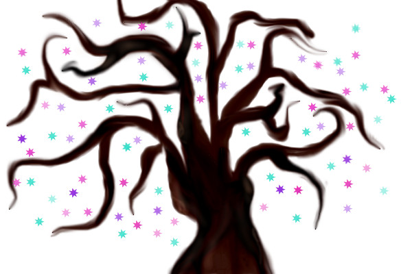 600x400 Magical Tree A Landscape Speedpaint Drawing By Twizzler