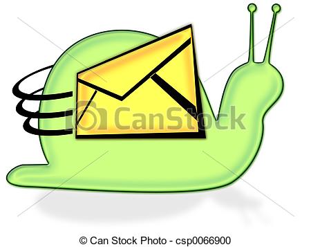 450x357 Snail Mail Clipart Stock Illustration