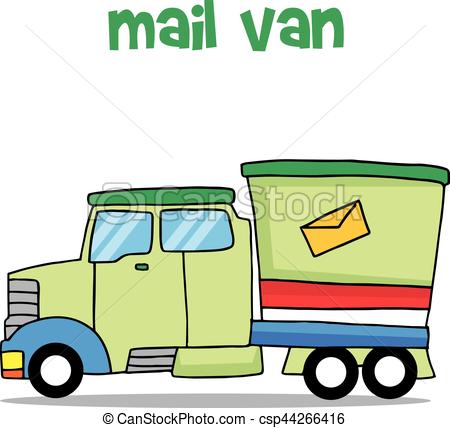 450x428 Illustration Vector Of Mail Van Collection Stock Vector Clip Art