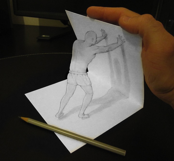 721x671 Mind Boggling Anamorphic Drawings Leap Off The Page