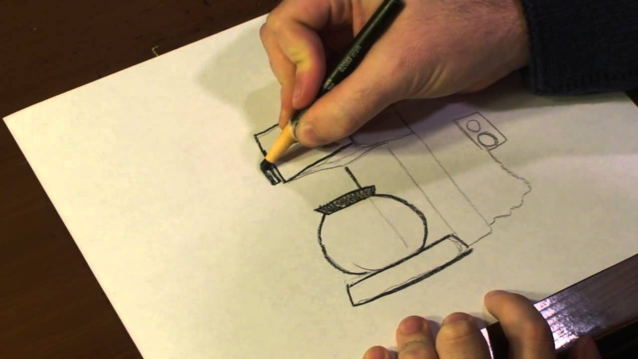 1280x720 How To Draw A Coffee Maker