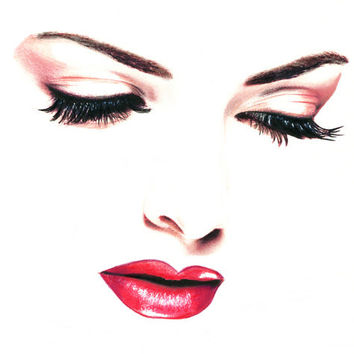 354x354 Woman Looking Down Face Features Original From Elizavellaart