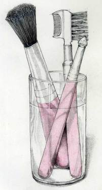 201x374 Makeup Brushes. Colored Pencil Amp Graphite. Sketchy