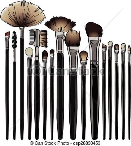 423x470 Makeup Brush Clip Art Vector Graphics. 2,913 Makeup Brush Eps