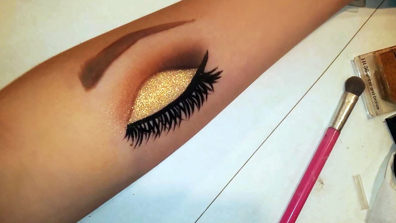 1280x720 How To Draw Eye Makeup On Your Arm!!