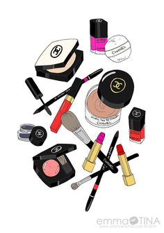 236x334 Cosmetics Products Drawing Illustration Ltbgtmakeupltgt