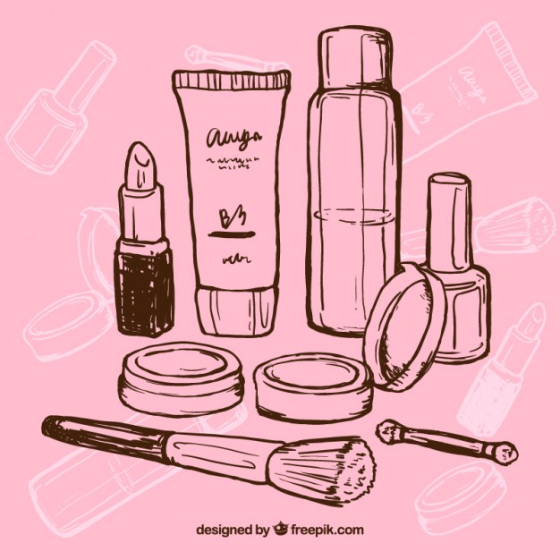 626x626 Hand Drawn Makeup Vector Free Download