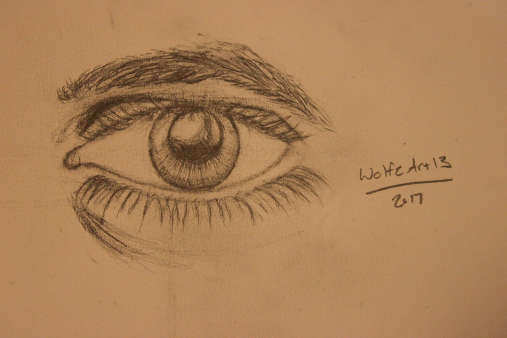 1024x683 Male Eye Drawing By Wolfzart13