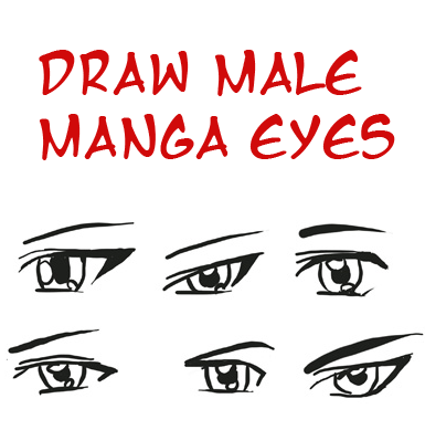 385x389 Draw Anime Eyes (Male) How To Draw Manga Boys Amp Men Eyes Drawing