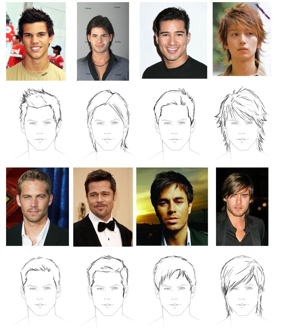 936x1109 How To Draw Hair Male Sharenoesis